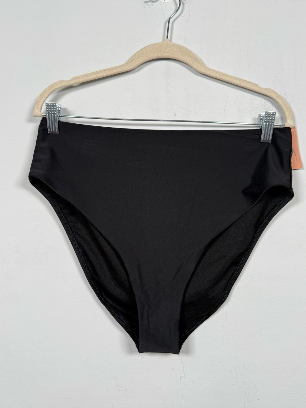 Shade & Shore Black Swim Bikini Bottom, Size L